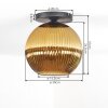 Koyoto Plafondlamp, Kogellampje 30 cm Goud, 1-licht