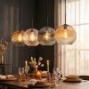 Ripoll Hanglamp, Kogellampje, Hanglamp Amber, Duidelijk, Rookkleurig, 4-lichts