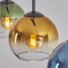 Koyoto Hanglamp, Kogellampje, Hanglamp Blauw, Goud, Groen, Duidelijk, 3-lichts