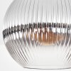 Koyoto Plafondlamp, Kogellampje 30 cm Duidelijk, Rookkleurig, 1-licht