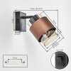 Traak Wandlamp, Muurspot Zwart, 1-licht