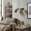 Traak Wandlamp, Muurspot Zwart, 2-lichts