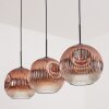 Ripoll Hanglamp, Kogellampje, Hanglamp Duidelijk, Koperkleurig, 3-lichts