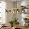 Gastor Hanglamp, Kogellampje, Hanglamp Natuurlijke kleuren, Zwart, 5-lichts