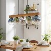 Gastor Hanglamp, Kogellampje, Hanglamp Natuurlijke kleuren, Zwart, 5-lichts