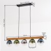 Gastor Hanglamp, Kogellampje, Hanglamp Natuurlijke kleuren, Zwart, 5-lichts