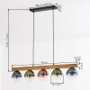 Gastor Hanglamp, Kogellampje, Hanglamp Natuurlijke kleuren, Zwart, 5-lichts
