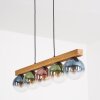 Gastor Hanglamp, Kogellampje, Hanglamp Natuurlijke kleuren, Zwart, 5-lichts