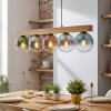 Gastor Hanglamp, Kogellampje, Hanglamp Natuurlijke kleuren, Zwart, 5-lichts