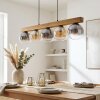 Gastor Hanglamp, Kogellampje, Hanglamp Natuurlijke kleuren, Zwart, 5-lichts