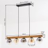 Gastor Hanglamp, Kogellampje, Hanglamp Natuurlijke kleuren, Zwart, 5-lichts