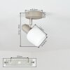 Sivol Plafondlamp, Plafondspot Nikkel mat, Zandkleurig, 1-licht