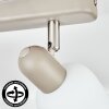 Sivol Plafondlamp, Plafondspot Nikkel mat, Zandkleurig, 3-lichts