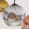 Ripoll Hanglamp, Kogellampje, Hanglamp Chroom, Goud, Duidelijk, Koperkleurig, Rookkleurig, 3-lichts