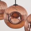Ripoll Hanglamp, Kogellampje, Hanglamp Koperkleurig, 3-lichts