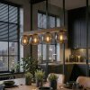 Gastor Hanglamp, Kogellampje, Hanglamp Natuurlijke kleuren, Zwart, 4-lichts