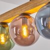 Gastor Hanglamp, Kogellampje, Hanglamp Natuurlijke kleuren, Zwart, 4-lichts