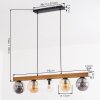 Gastor Hanglamp, Kogellampje, Hanglamp Natuurlijke kleuren, Zwart, 5-lichts
