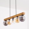 Gastor Hanglamp, Kogellampje, Hanglamp Natuurlijke kleuren, Zwart, 5-lichts