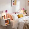 Salgadinho Buiten tafellamp, Tafellamp LED Roze, 1-licht