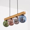Gastor Hanglamp, Kogellampje, Hanglamp Natuurlijke kleuren, Zwart, 4-lichts