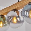 Gastor Hanglamp, Kogellampje, Hanglamp Natuurlijke kleuren, Zwart, 4-lichts