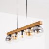 Gastor Hanglamp, Kogellampje, Hanglamp Natuurlijke kleuren, Zwart, 5-lichts