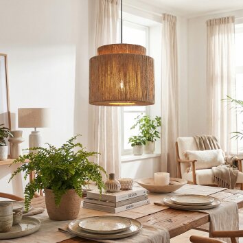 Tanik Hanglamp, Hanglamp Zwart, 1-licht