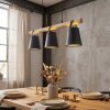 Andian Hanglamp, Hanglamp Natuurlijke kleuren, Zwart, 3-lichts
