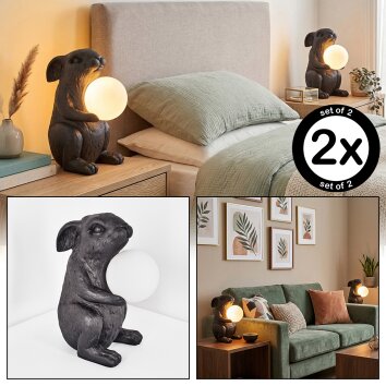 Jerok Tafellamp Zwart, 1-licht