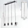 Fenik Hanglamp, Hanglamp Zwart, 4-lichts