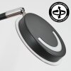 Kavin Staande lamp LED Chroom, Zwart, 1-licht