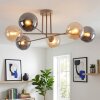 Gastor Plafondlamp, Kogellampje 80 cm Zandkleurig, 6-lichts