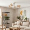 Koyoto Plafondlamp, Kogellampje 78 cm Zandkleurig, 6-lichts