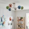 Gastor Plafondlamp, Kogellampje 80 cm Zandkleurig, 6-lichts