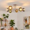 Koyoto Plafondlamp, Kogellampje 78 cm Zandkleurig, 6-lichts