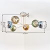 Koyoto Plafondlamp, Kogellampje 78 cm Zandkleurig, 6-lichts