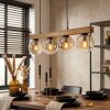 Gastor Hanglamp, Kogellampje, Hanglamp Natuurlijke kleuren, Zwart, 4-lichts