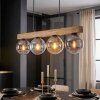 Gastor Hanglamp, Kogellampje, Hanglamp Natuurlijke kleuren, Zwart, 4-lichts