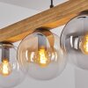 Gastor Hanglamp, Kogellampje, Hanglamp Natuurlijke kleuren, Zwart, 4-lichts