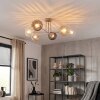 Koyoto Plafondlamp, Kogellampje 78 cm Zandkleurig, 6-lichts