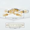 Bogno Plafondlamp Messing, 4-lichts
