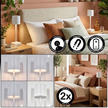 Kaval Tafellamp LED Wit, 1-licht