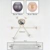 Koyoto Plafondlamp, Kogellampje 78 cm Zandkleurig, 6-lichts