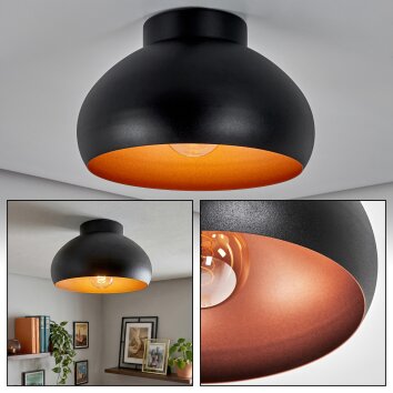 Guayo Plafondlamp Zwart, 1-licht