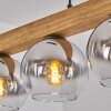 Koyoto Hanglamp, Kogellampje, Hanglamp Natuurlijke kleuren, Zwart, 4-lichts