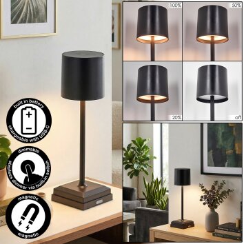 Kaval Tafellamp LED Zwart, 1-licht