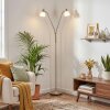 Karol Staande lamp LED Nikkel mat, 2-lichts