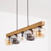 Koyoto Hanglamp, Kogellampje, Hanglamp Natuurlijke kleuren, Zwart, 5-lichts