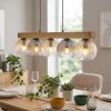 Koyoto Hanglamp, Kogellampje, Hanglamp Natuurlijke kleuren, Zwart, 5-lichts